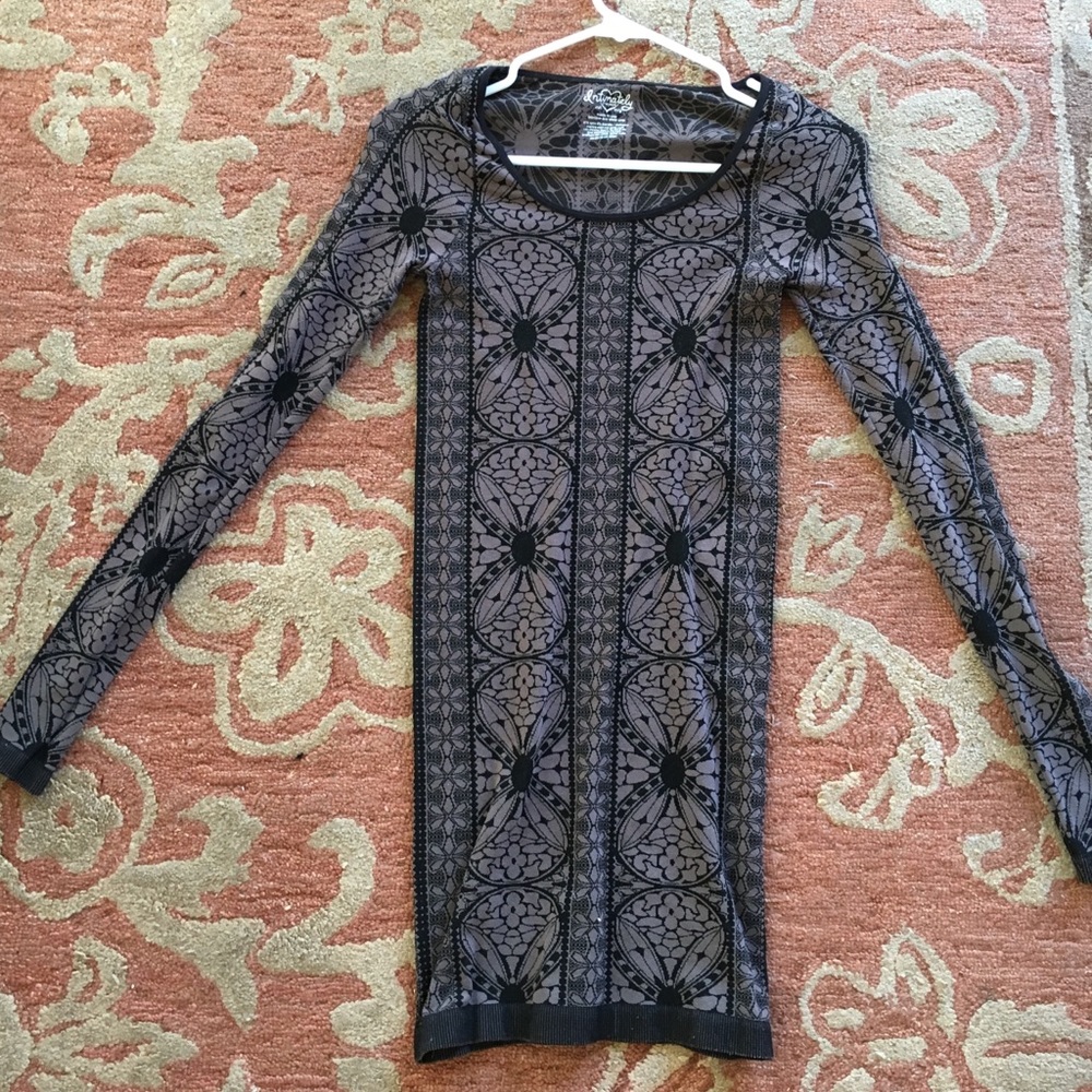 FREE PEOPLE TIGHT LONG SLEEVE DRESS